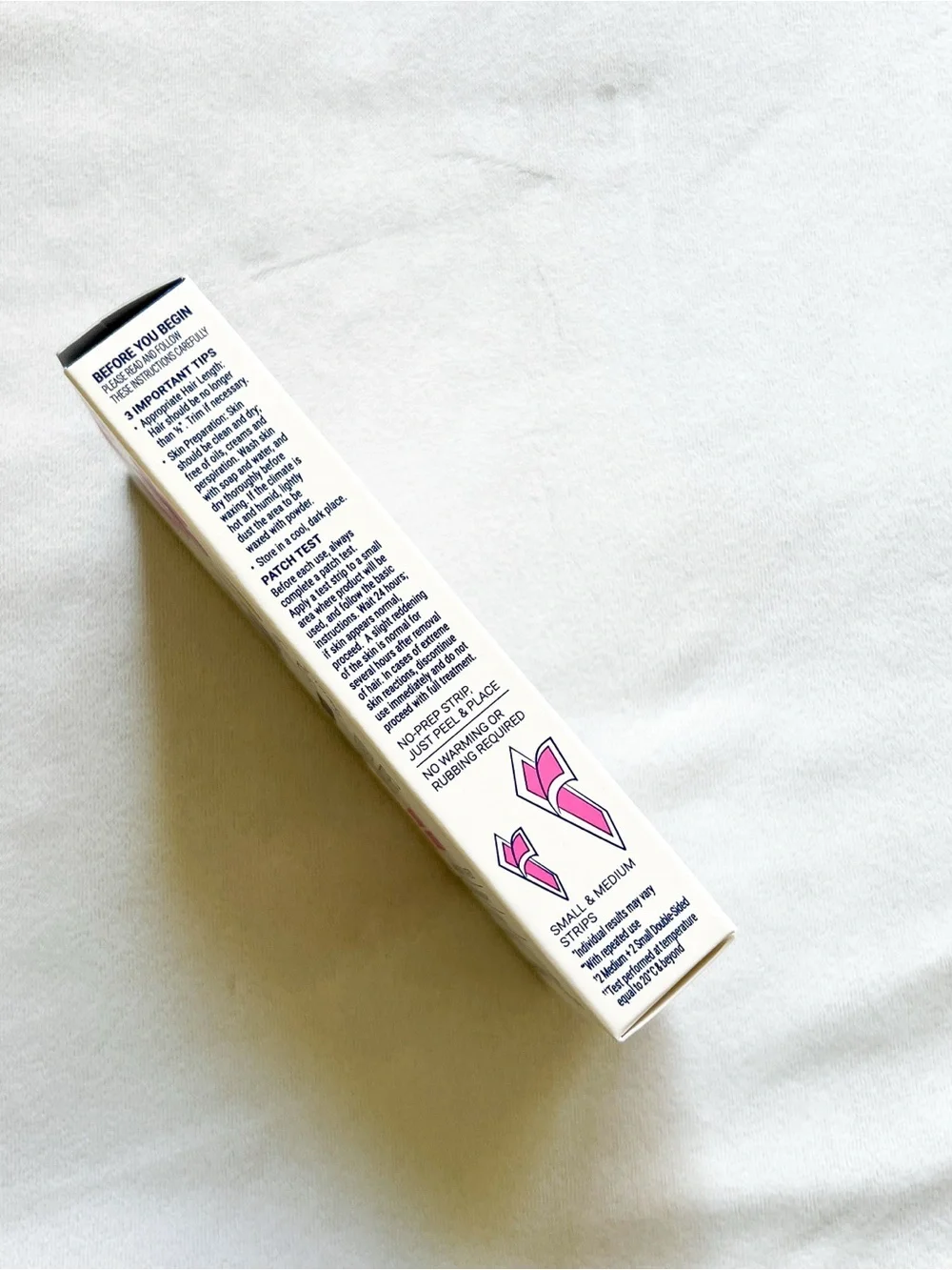 Nair Face & Bikini Wax Ready Strips — Pink Floral